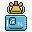Emergency access icon, an ID with an emergency light over it